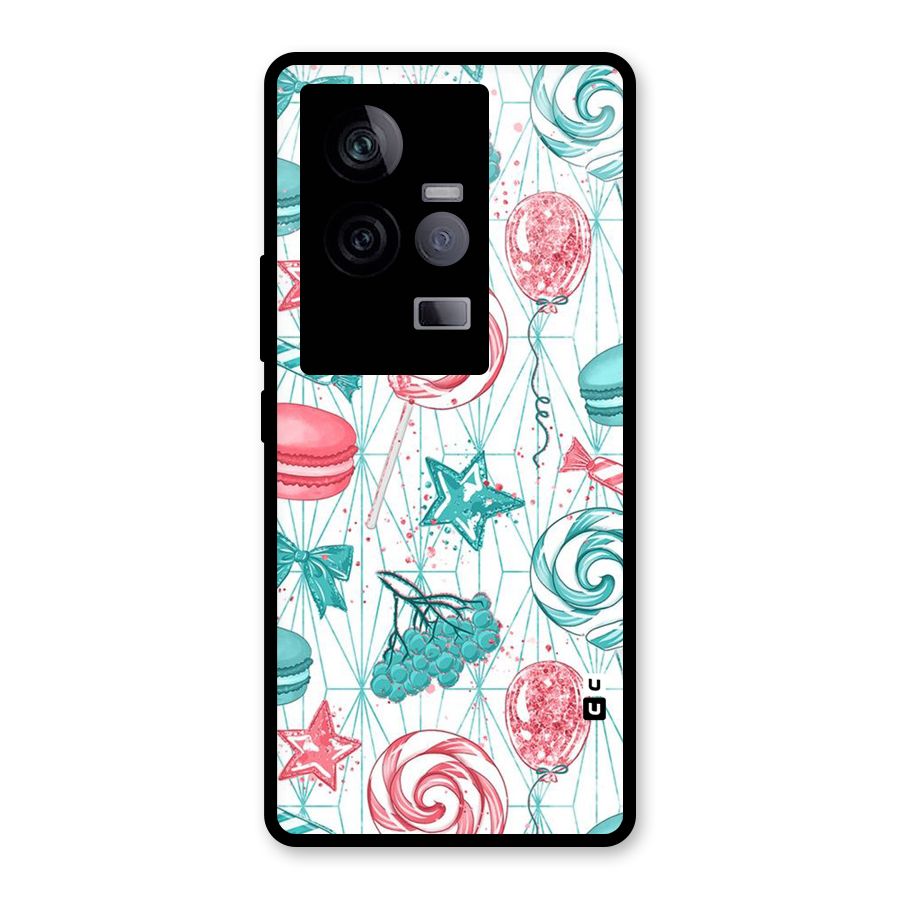 Candies And Macroons Glass Back Case for Vivo iQOO 11 5G
