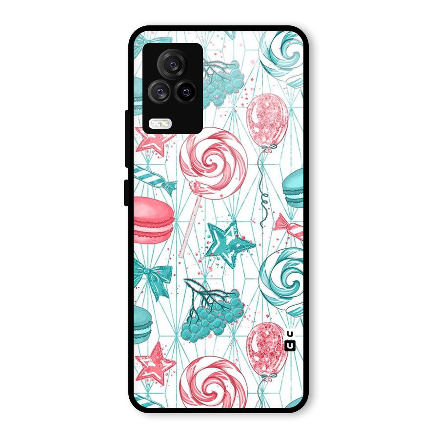 Candies And Macroons Glass Back Case for Vivo iQOO 7 Legend 5G
