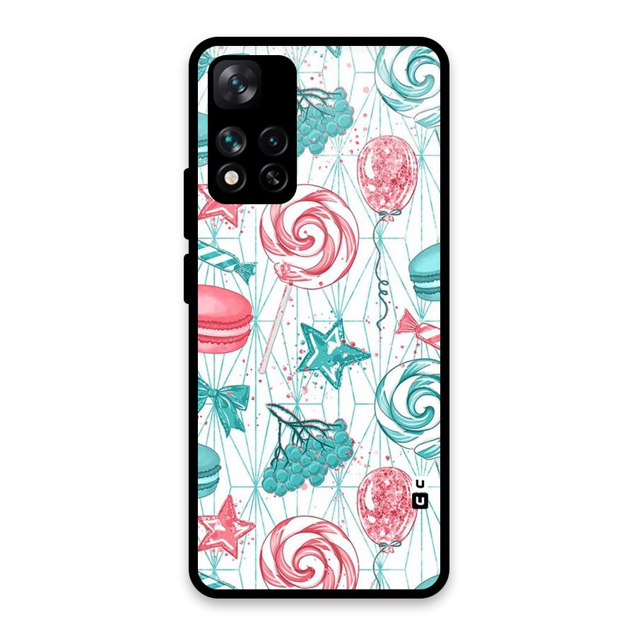 Candies And Macroons Glass Back Case for Xiaomi 11i HyperCharge 5G