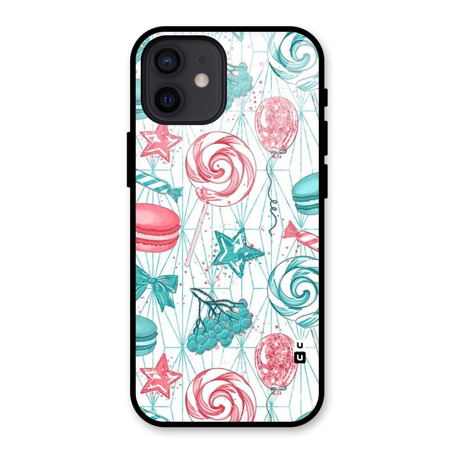 Candies And Macroons Glass Back Case for iPhone 12
