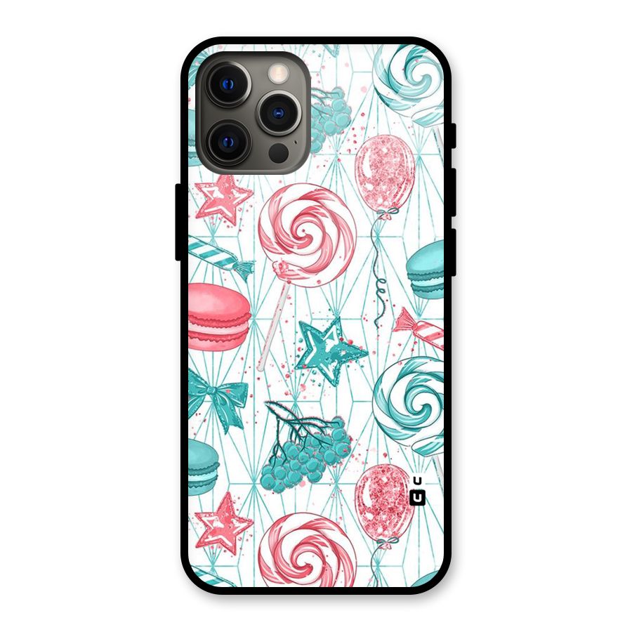 Candies And Macroons Glass Back Case for iPhone 12 Pro Max