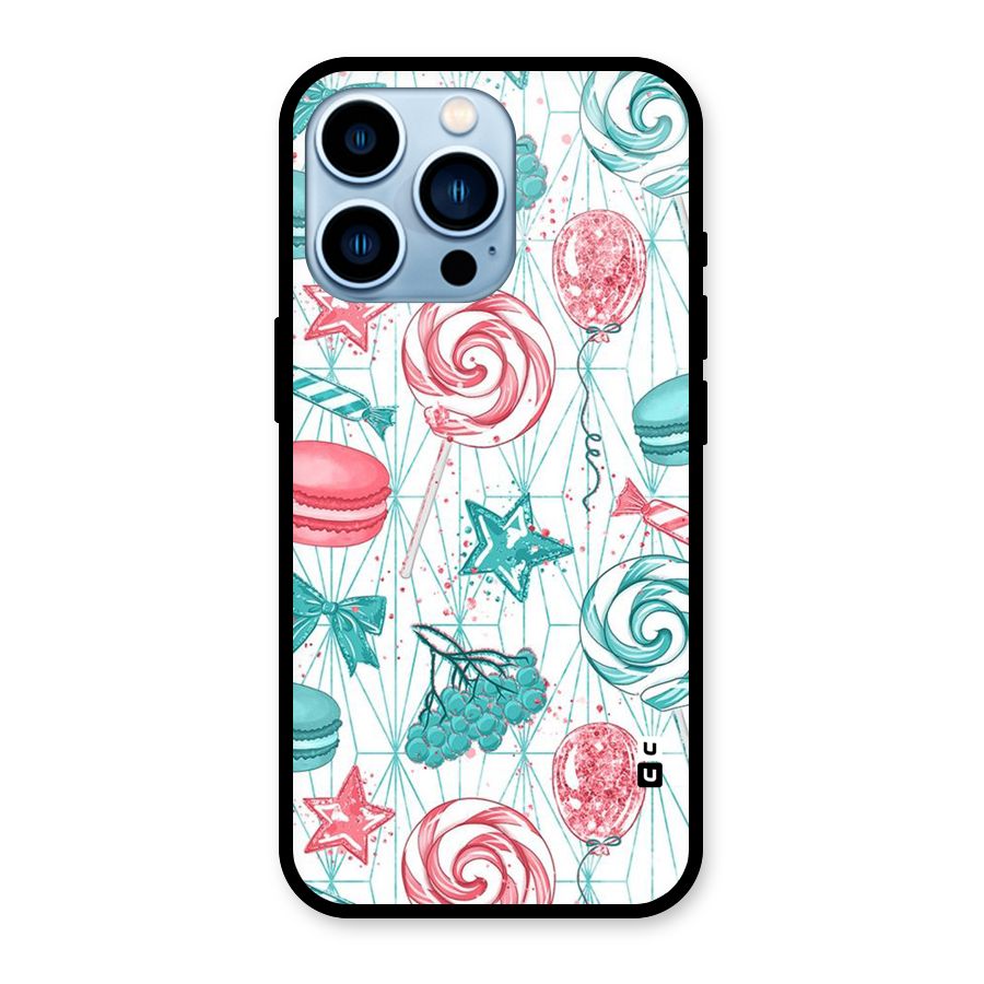 Candies And Macroons Glass Back Case for iPhone 13 Pro