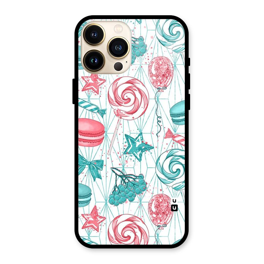 Candies And Macroons Glass Back Case for iPhone 13 Pro Max