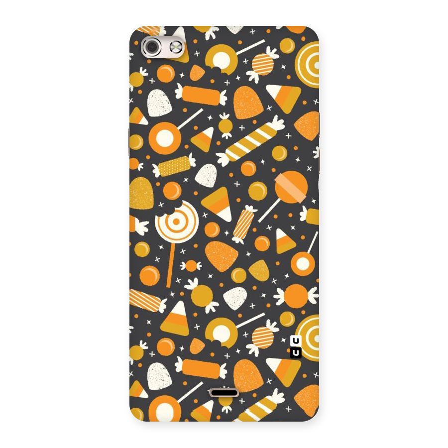 Candies Pattern Back Case for Micromax Canvas Silver 5