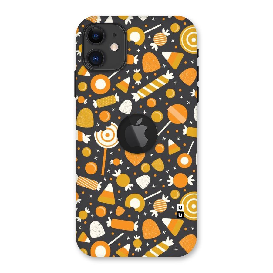 Candies Pattern Back Case for iPhone 11 Logo Cut
