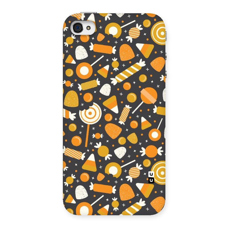 Candies Pattern Back Case for iPhone 4 4s