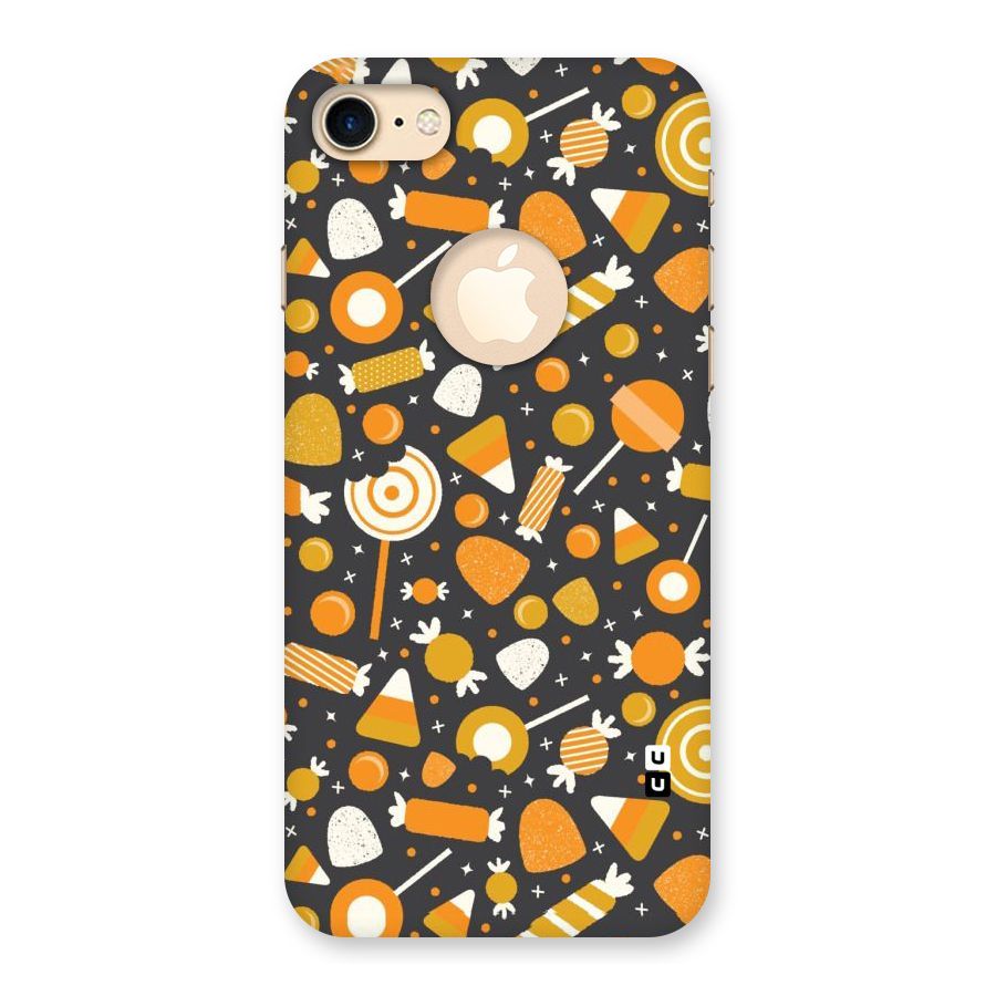 Candies Pattern Back Case for iPhone 7 Logo Cut