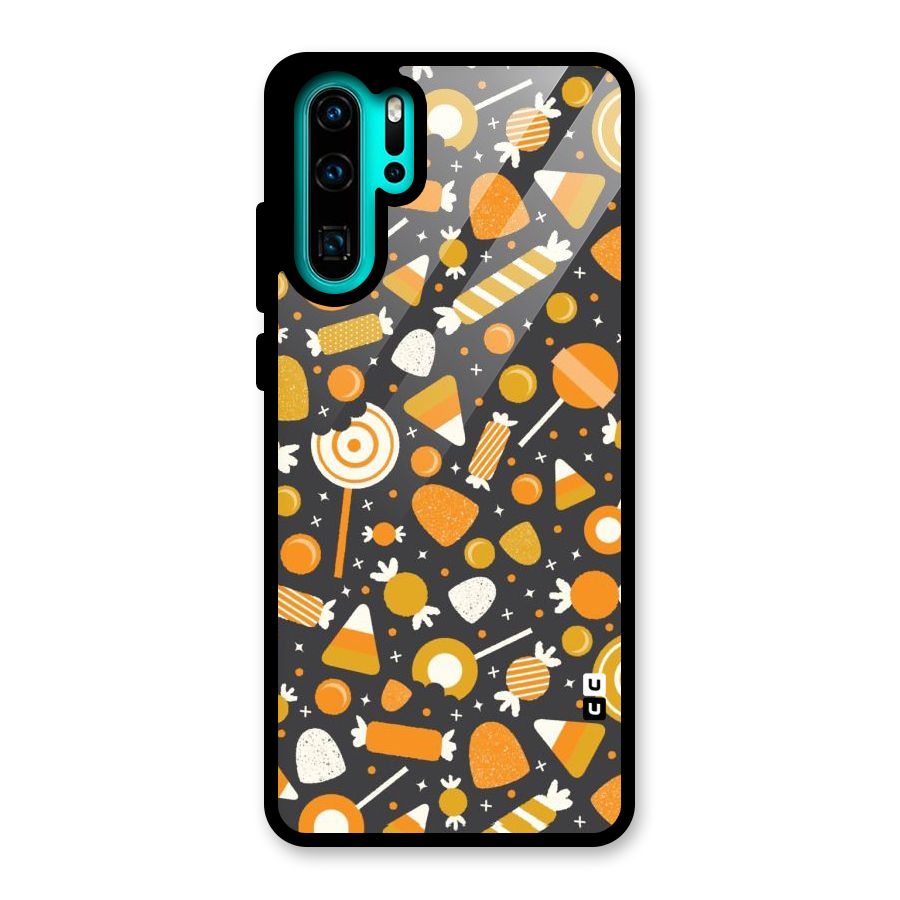 Candies Pattern Glass Back Case for Huawei P30 Pro