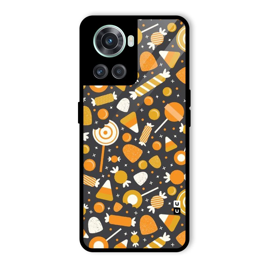 Candies Pattern Glass Back Case for OnePlus 10R