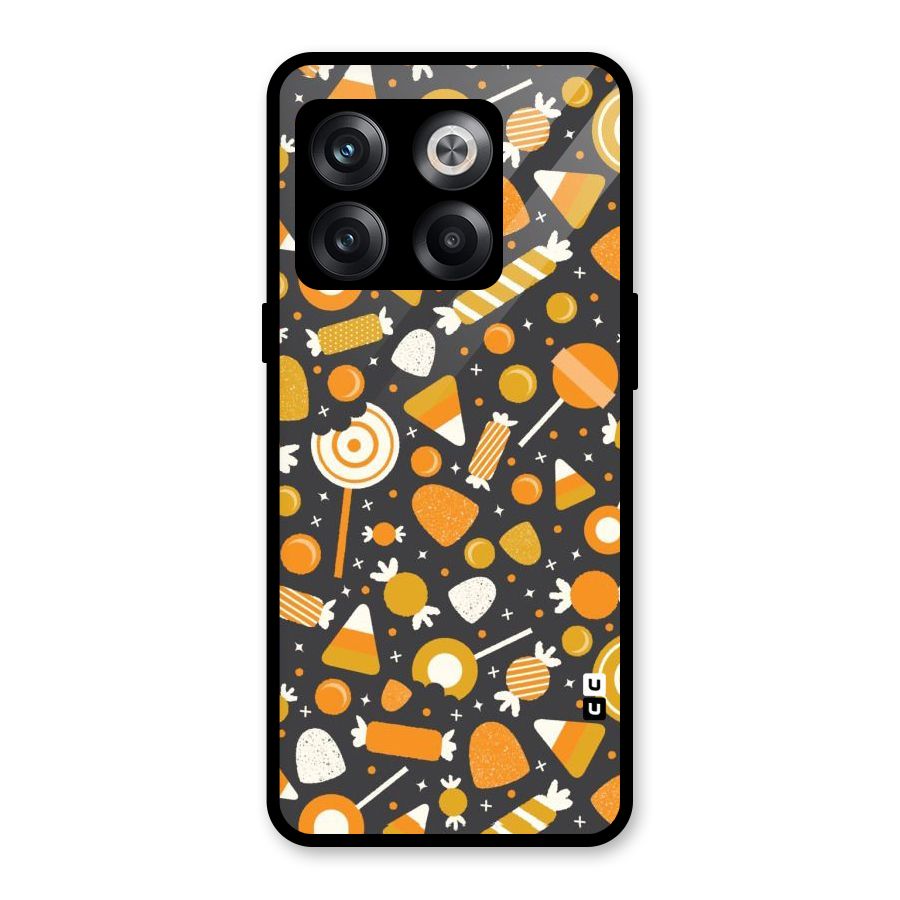 Candies Pattern Glass Back Case for OnePlus 10T