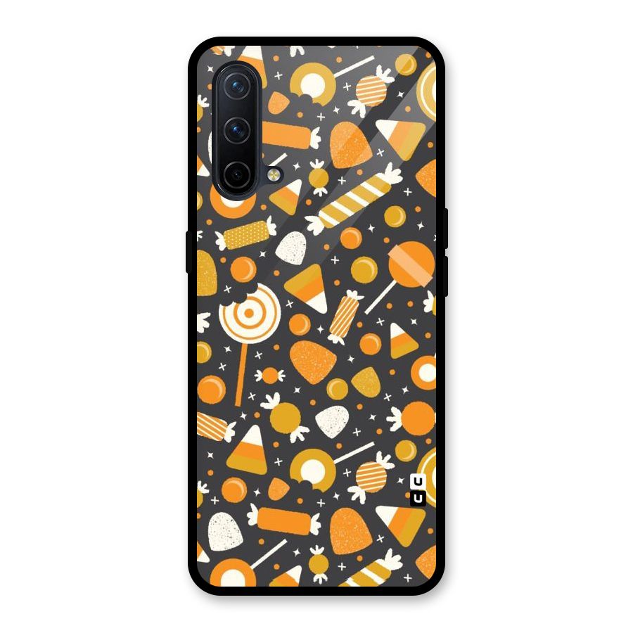 Candies Pattern Glass Back Case for OnePlus Nord CE 5G