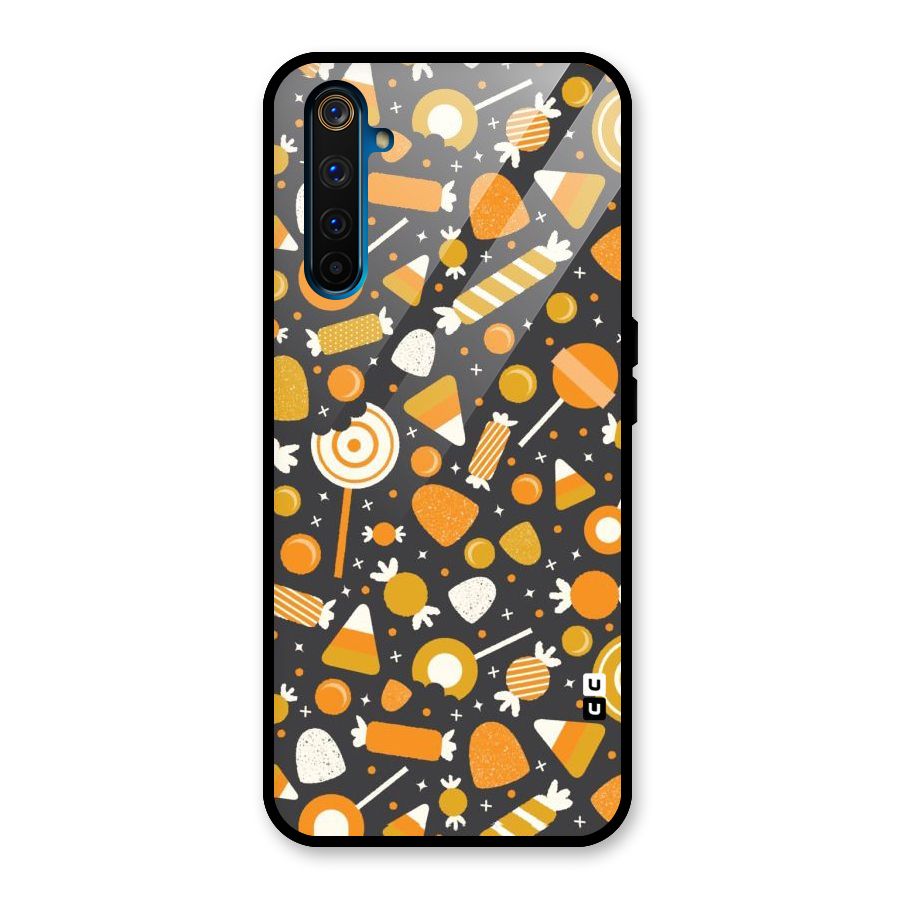 Candies Pattern Glass Back Case for Realme 6 Pro