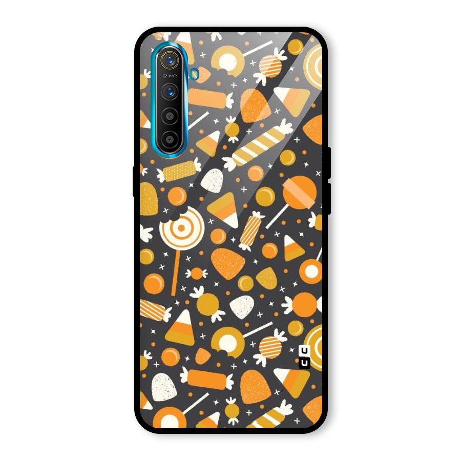 Candies Pattern Glass Back Case for Realme X2