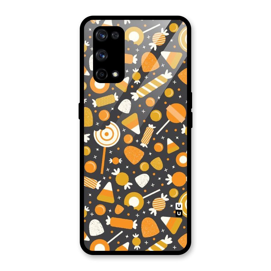Candies Pattern Glass Back Case for Realme X7 Pro