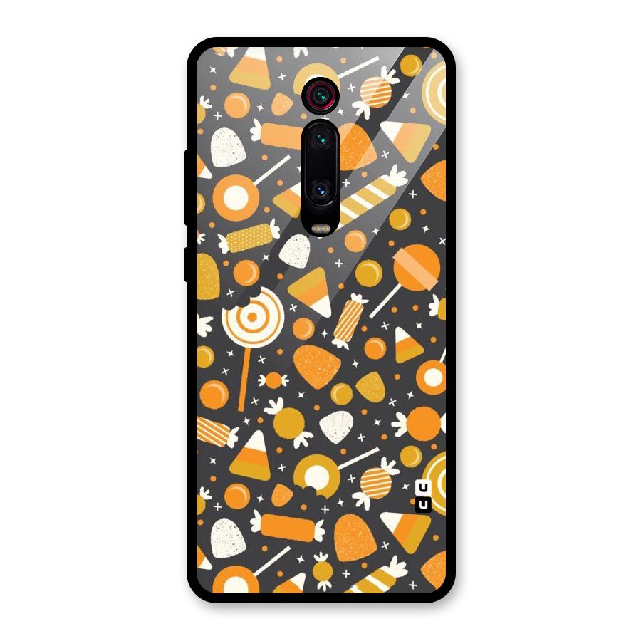 Candies Pattern Glass Back Case for Redmi K20 Pro