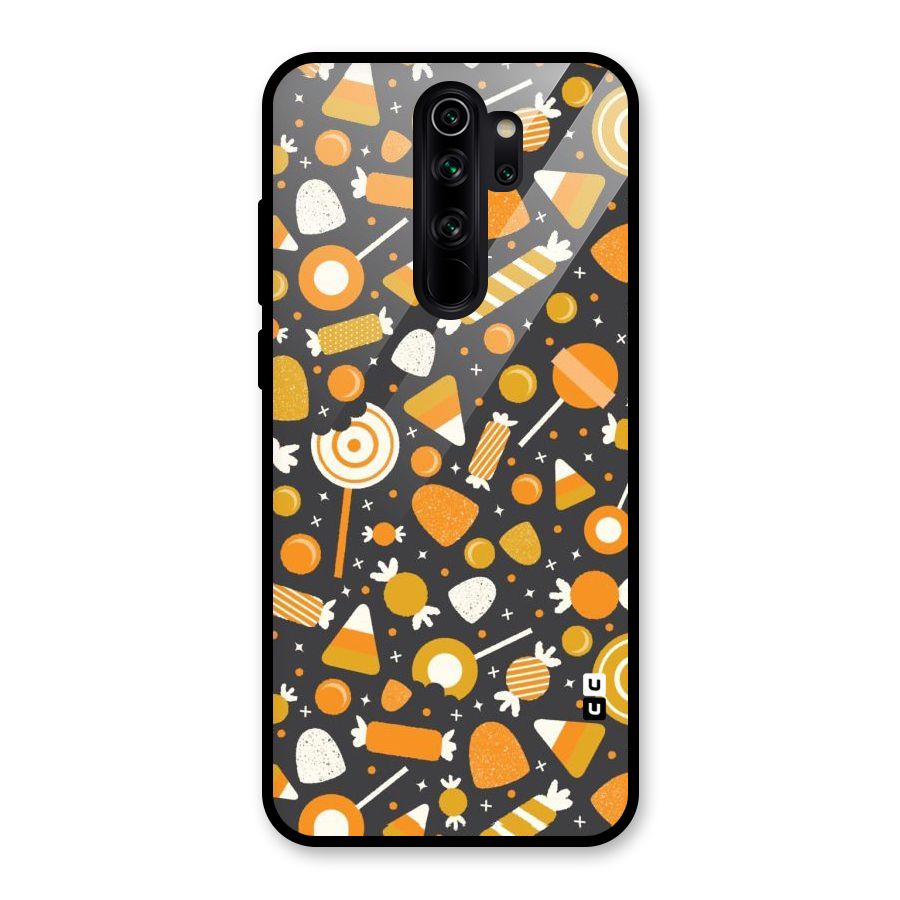Candies Pattern Glass Back Case for Redmi Note 8 Pro