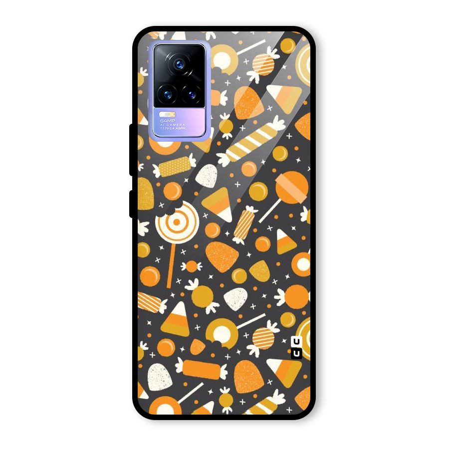Candies Pattern Glass Back Case for Vivo Y73