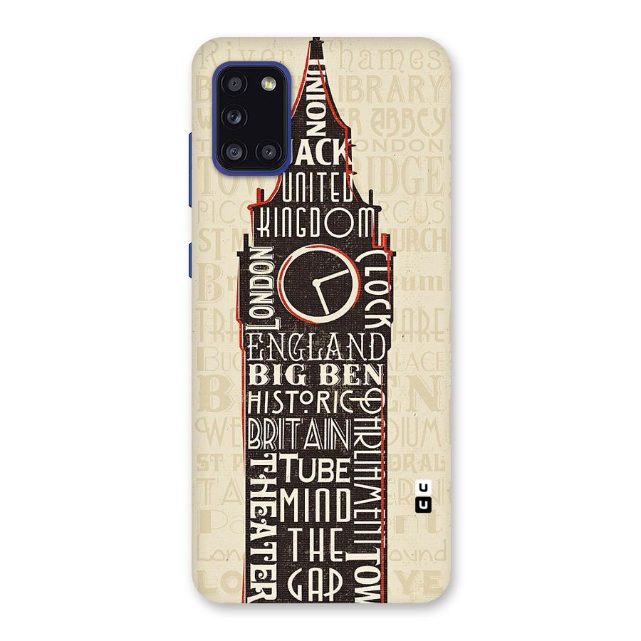 Cap City Design Back Case for Galaxy A31