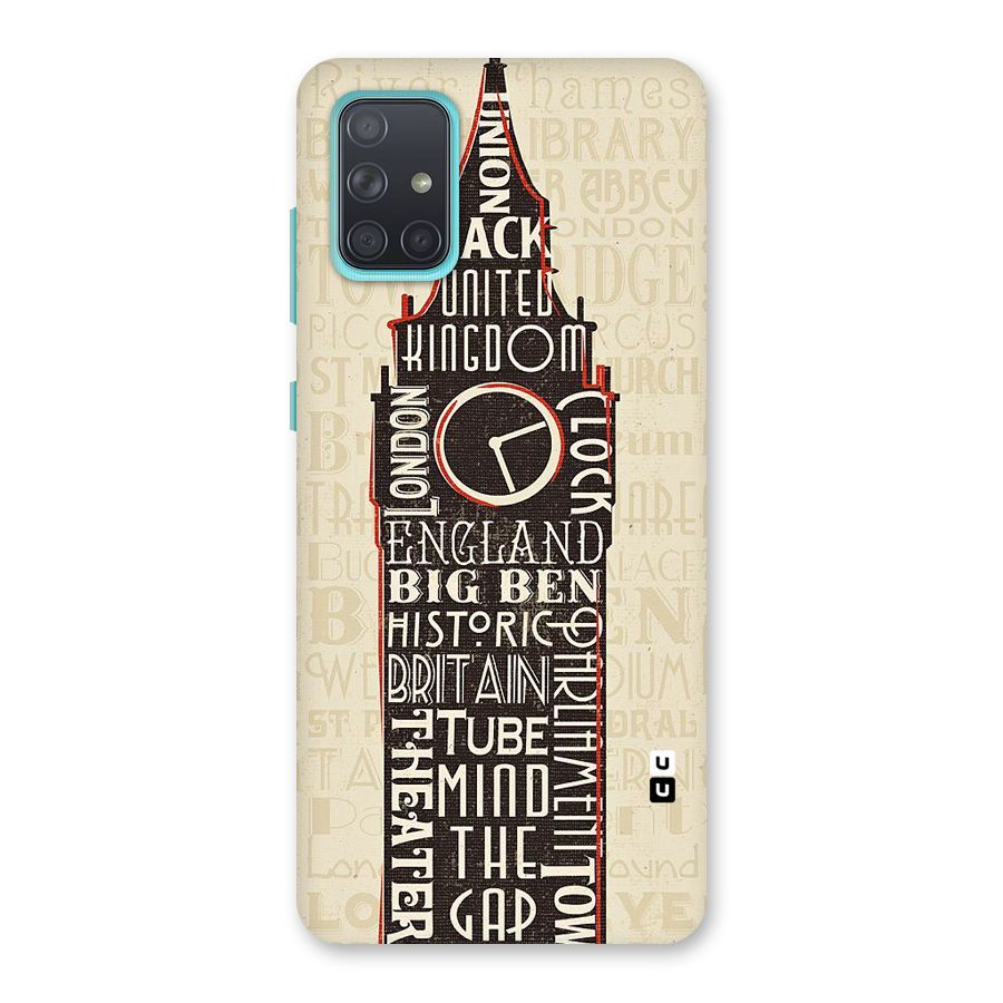 Cap City Design Back Case for Galaxy A71