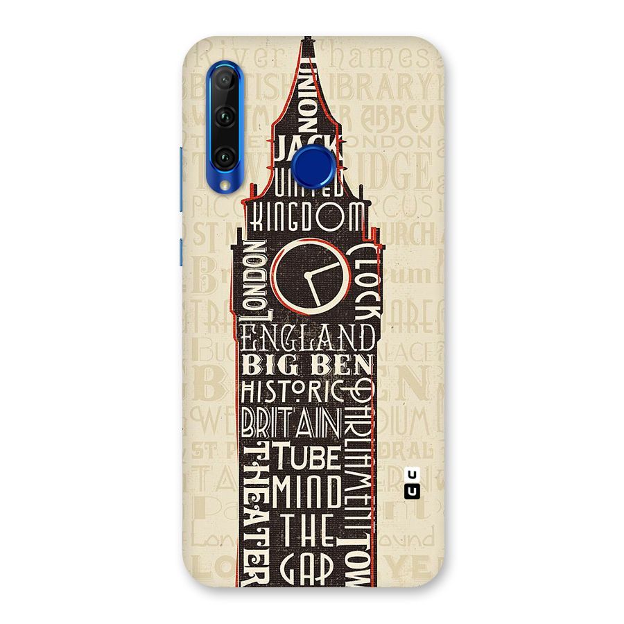 Cap City Design Back Case for Honor 20i