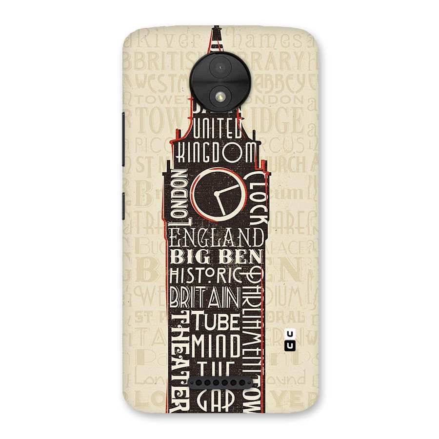 Cap City Design Back Case for Moto C