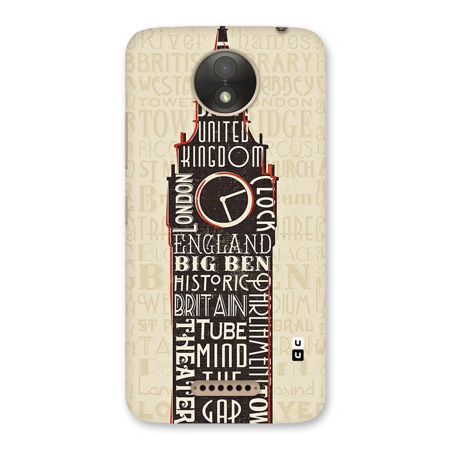 Cap City Design Back Case for Moto C Plus
