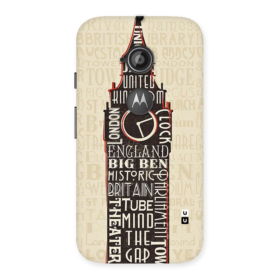 Cap City Design Back Case for Moto E 2nd Gen