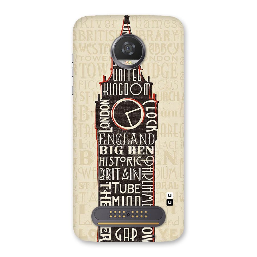 Cap City Design Back Case for Moto Z2 Play