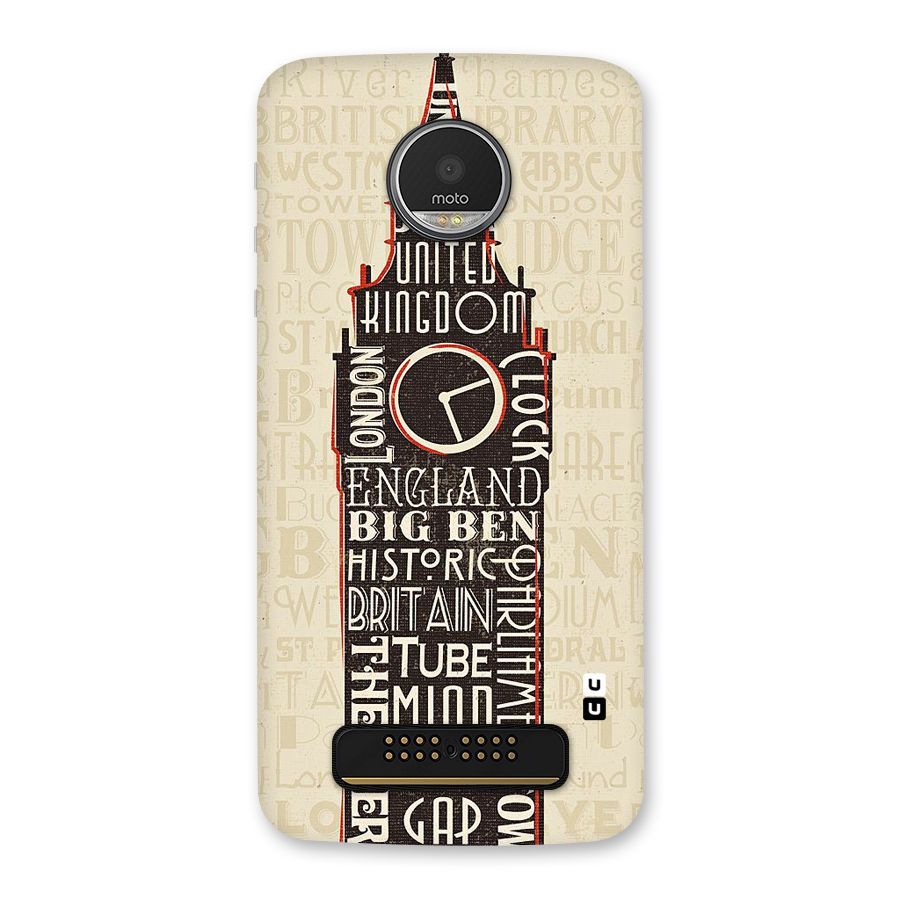 Cap City Design Back Case for Moto Z Play
