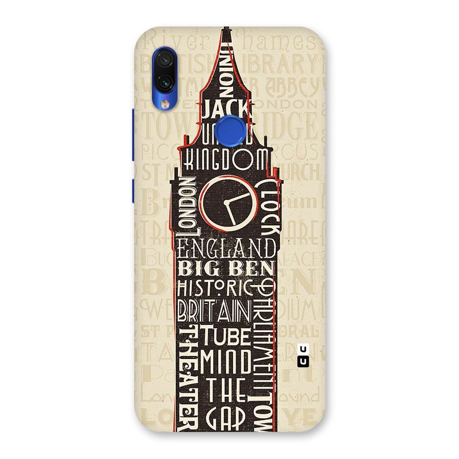 Cap City Design Back Case for Redmi Note 7S
