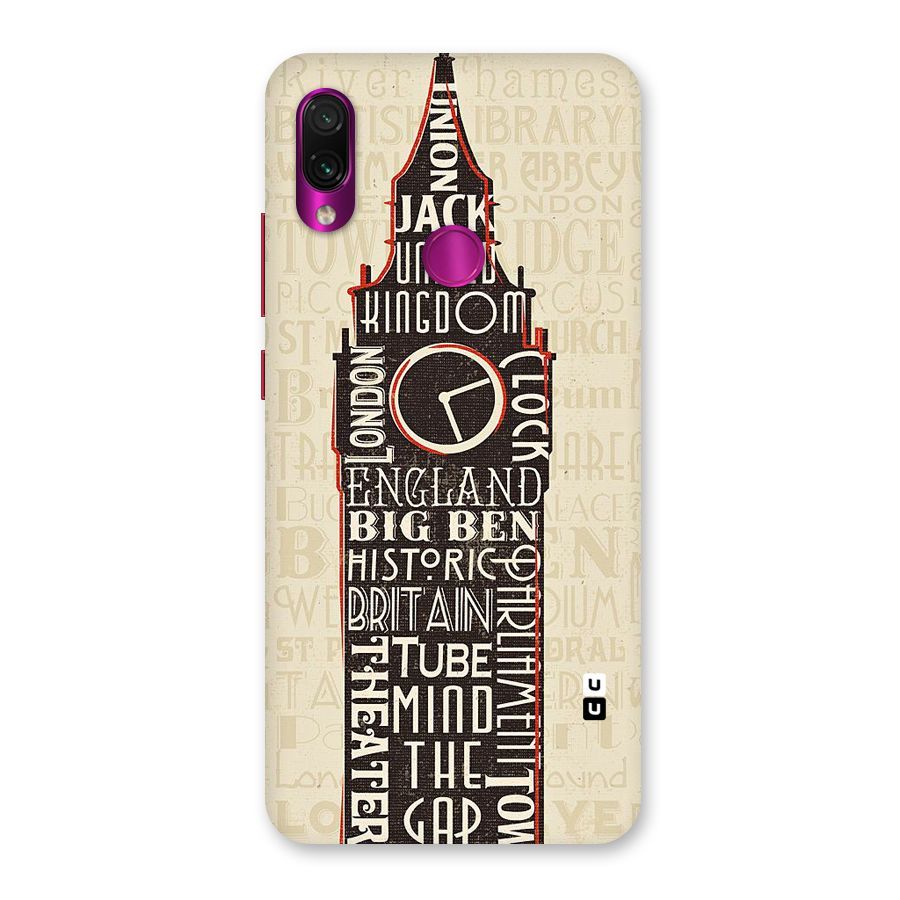 Cap City Design Back Case for Redmi Note 7 Pro
