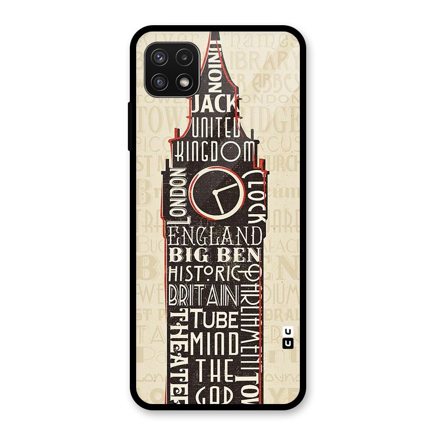 Cap City Design Glass Back Case for Galaxy A22 5G
