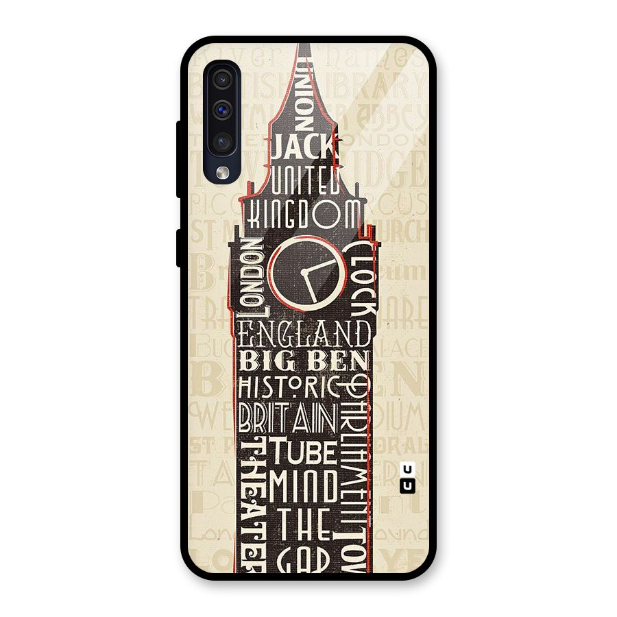 Cap City Design Glass Back Case for Galaxy A50