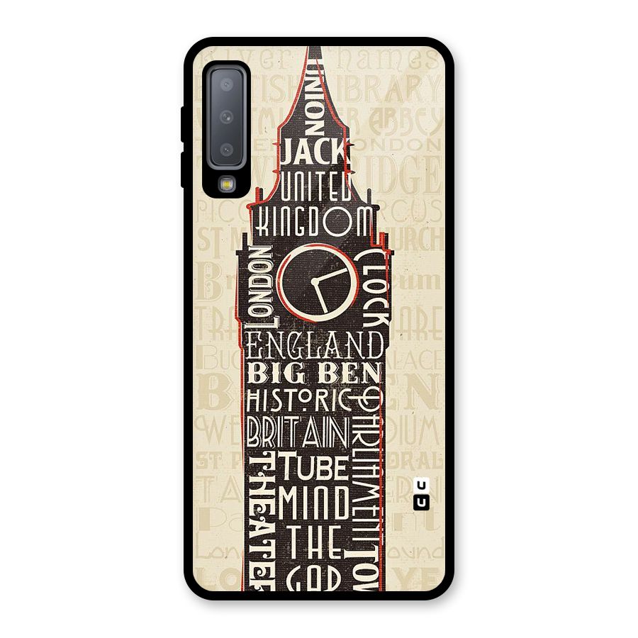 Cap City Design Glass Back Case for Galaxy A7 (2018)