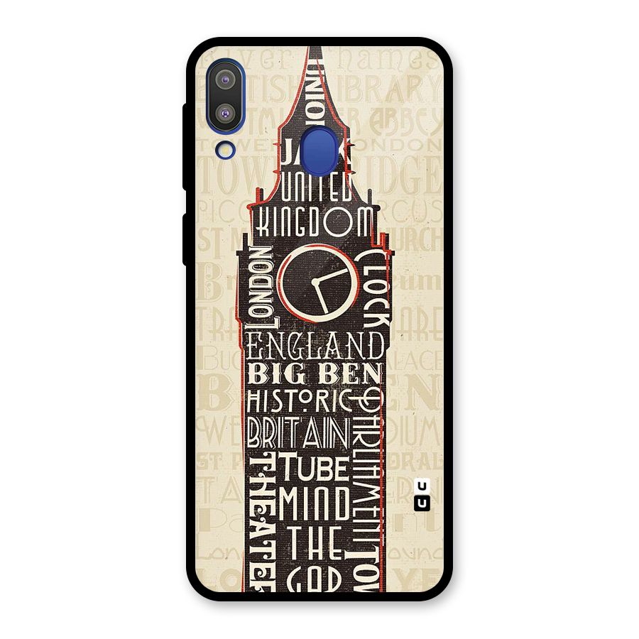 Cap City Design Glass Back Case for Galaxy M20