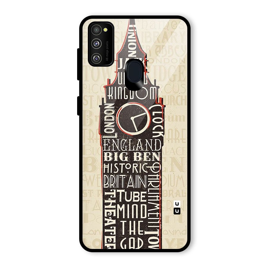 Cap City Design Glass Back Case for Galaxy M30s