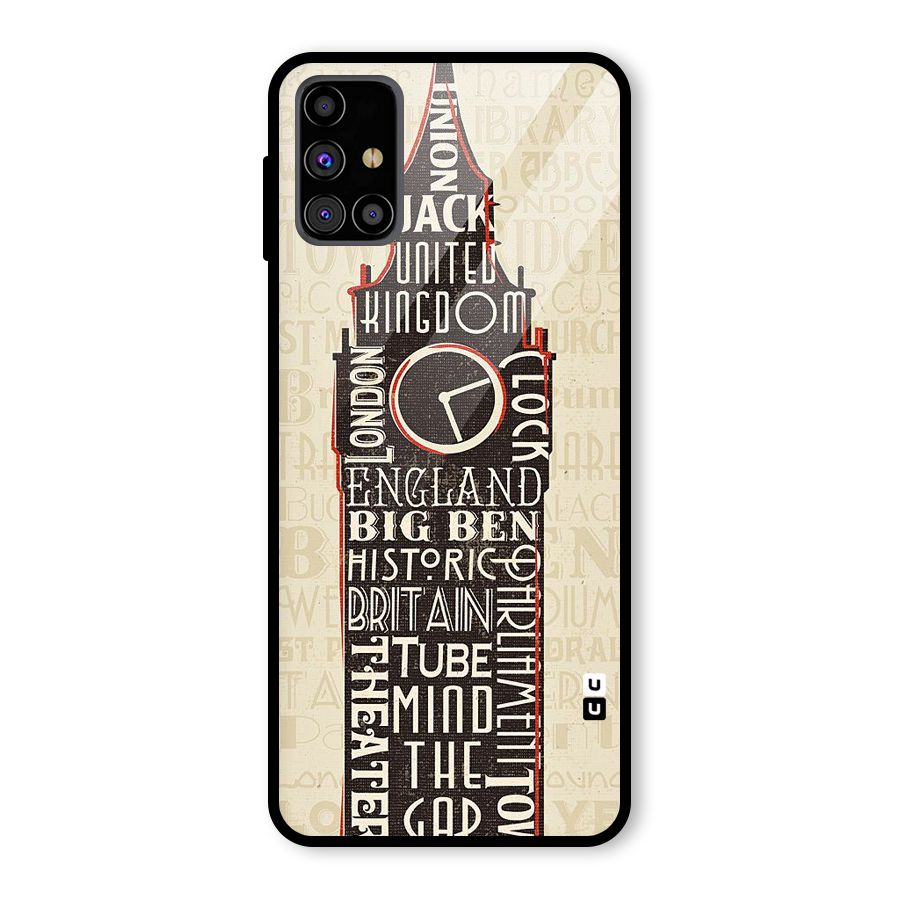 Cap City Design Glass Back Case for Galaxy M31s