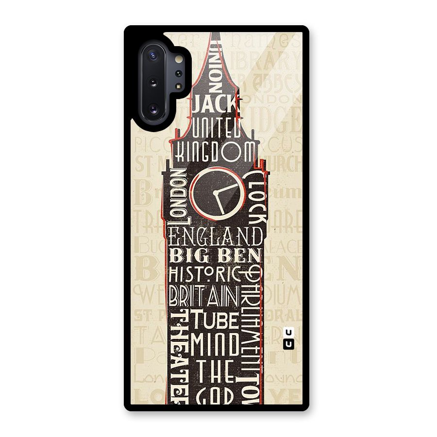 Cap City Design Glass Back Case for Galaxy Note 10 Plus