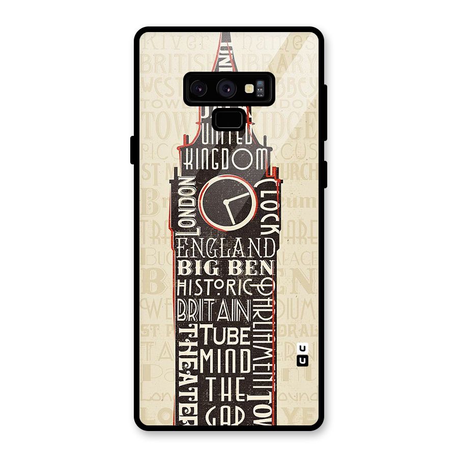 Cap City Design Glass Back Case for Galaxy Note 9