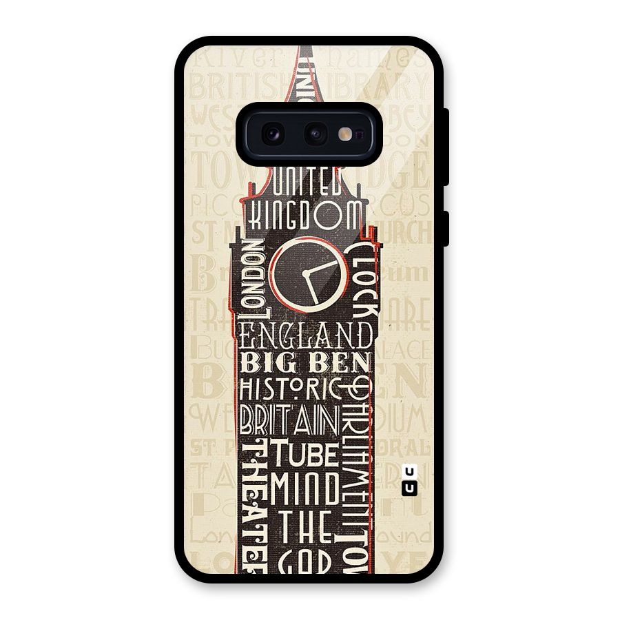 Cap City Design Glass Back Case for Galaxy S10e