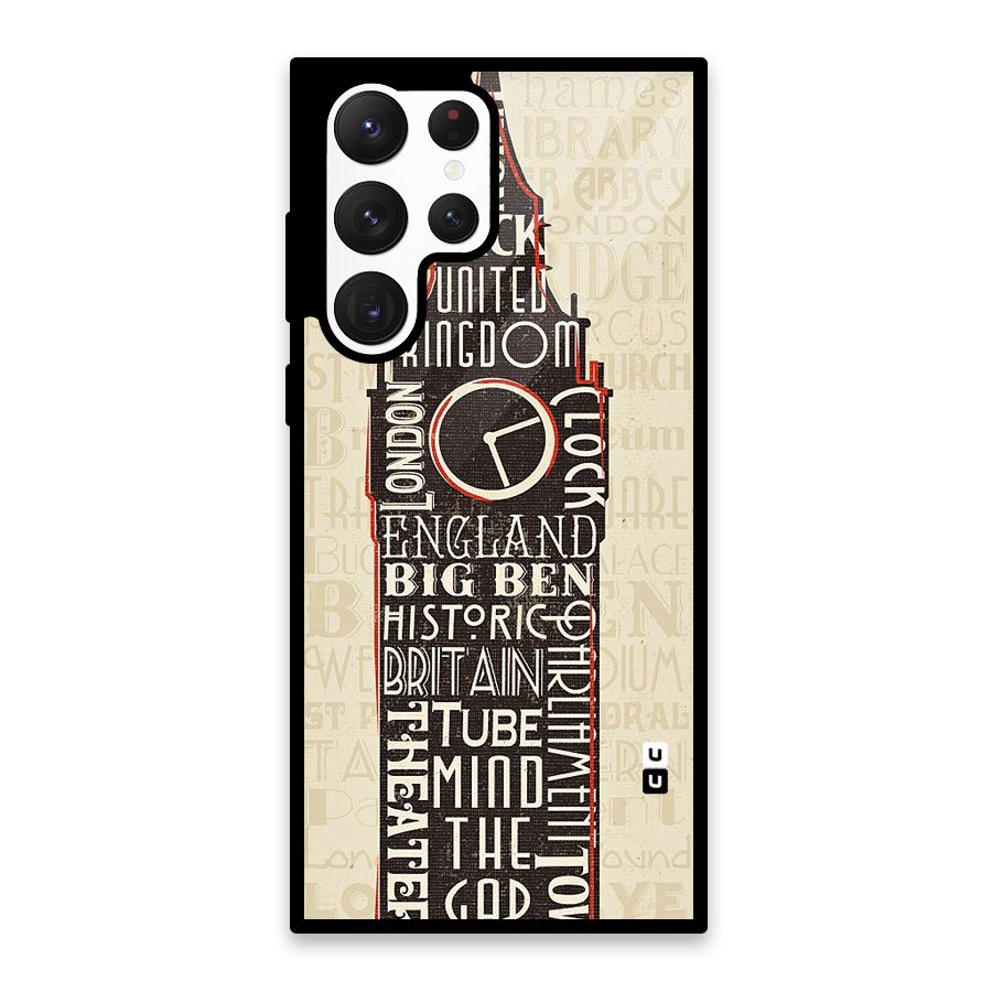 Cap City Design Glass Back Case for Galaxy S22 Ultra 5G