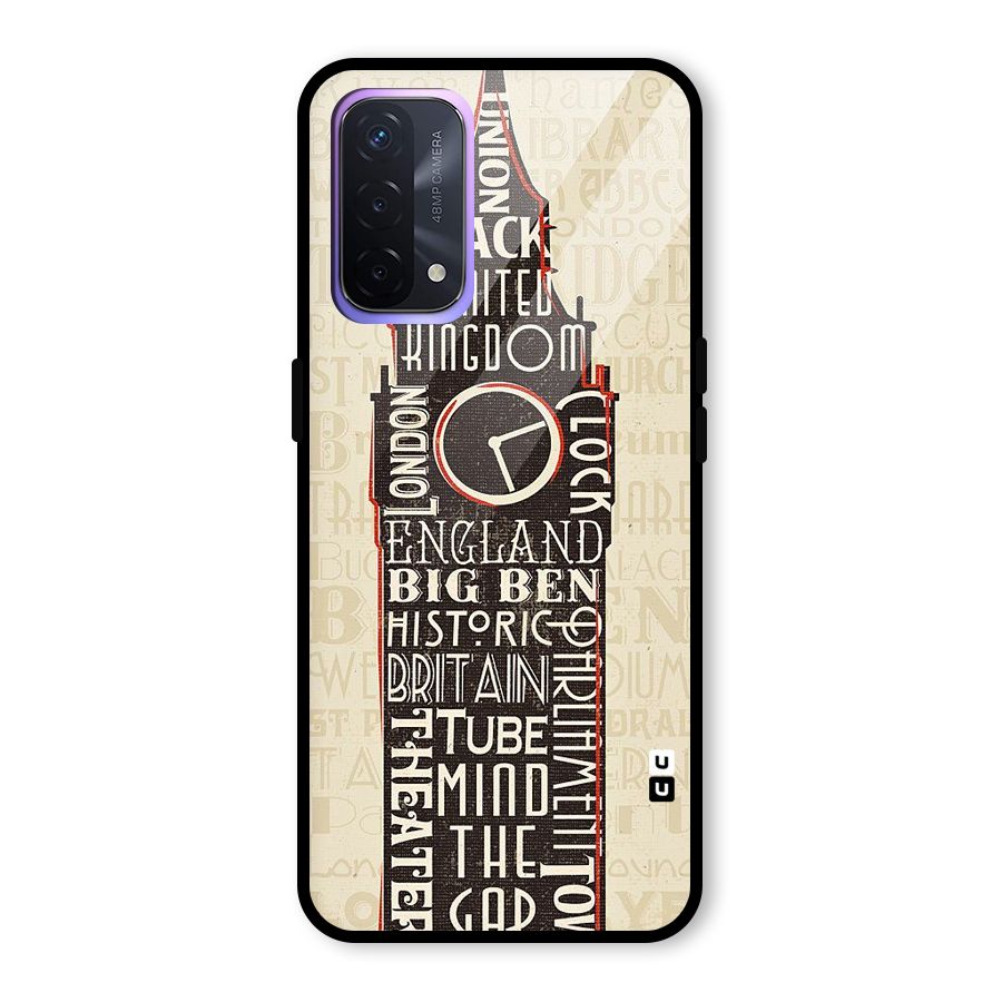 Cap City Design Glass Back Case for Oppo A74 5G
