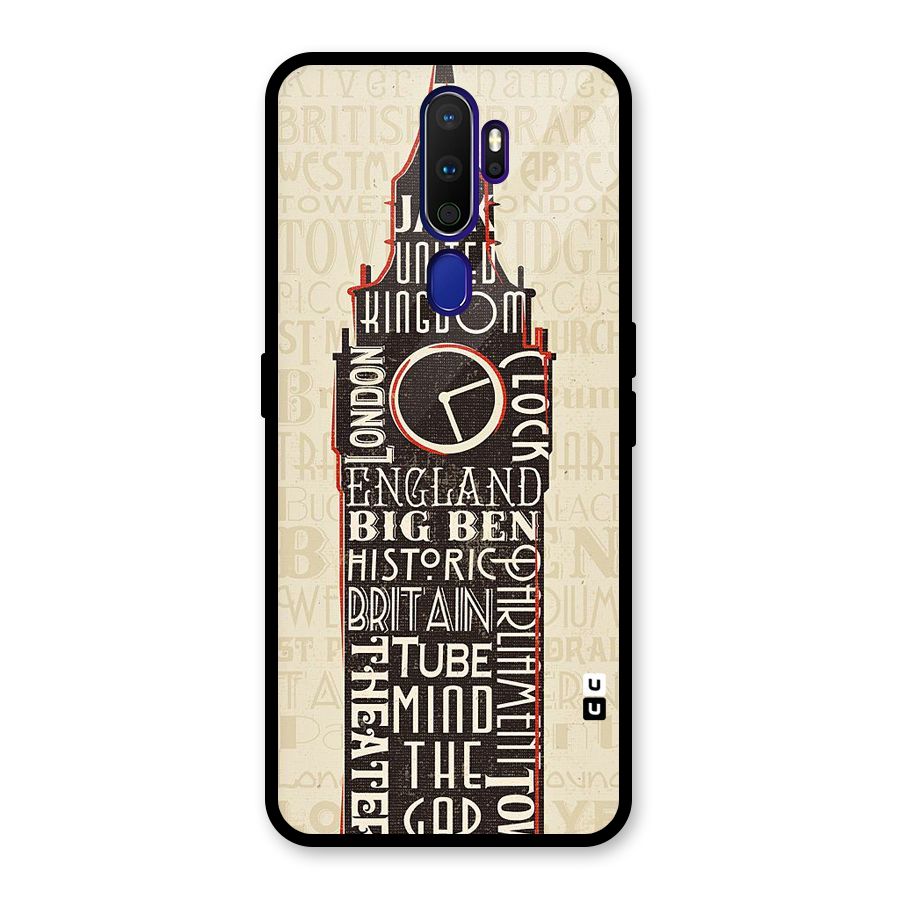 Cap City Design Glass Back Case for Oppo A9 (2020)