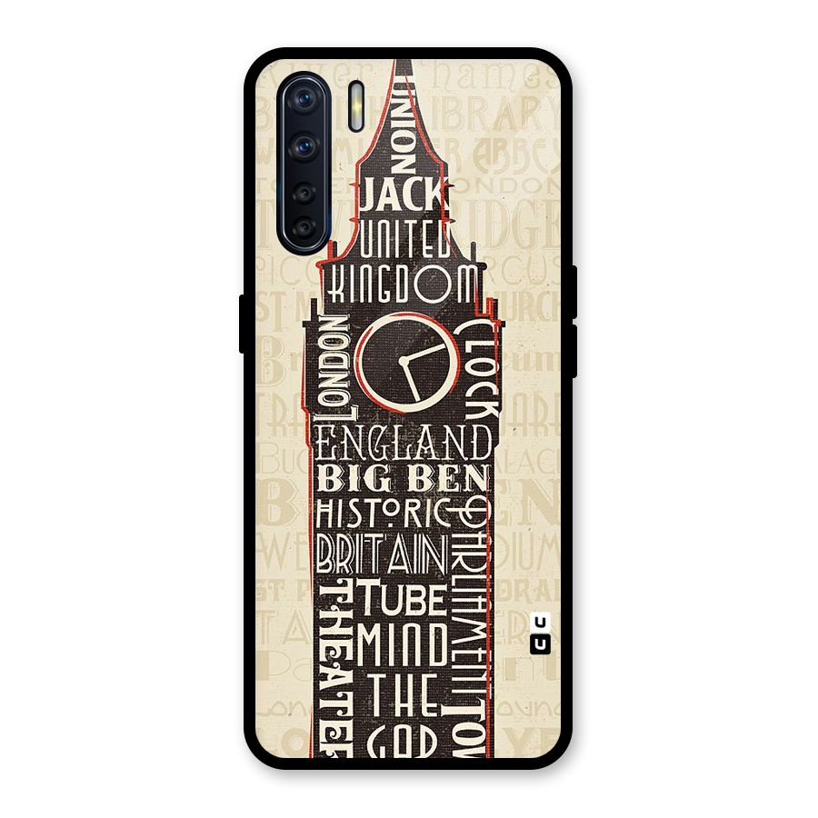 Cap City Design Glass Back Case for Oppo F15