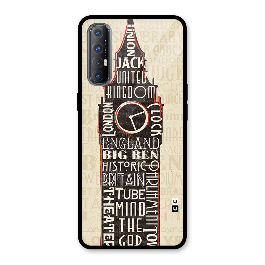 Cap City Design Glass Back Case for Oppo Reno3 Pro