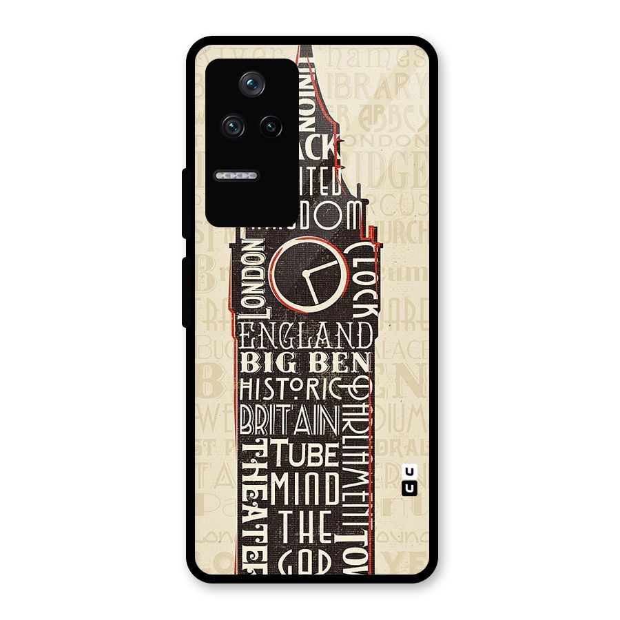 Cap City Design Glass Back Case for Poco F4 5G