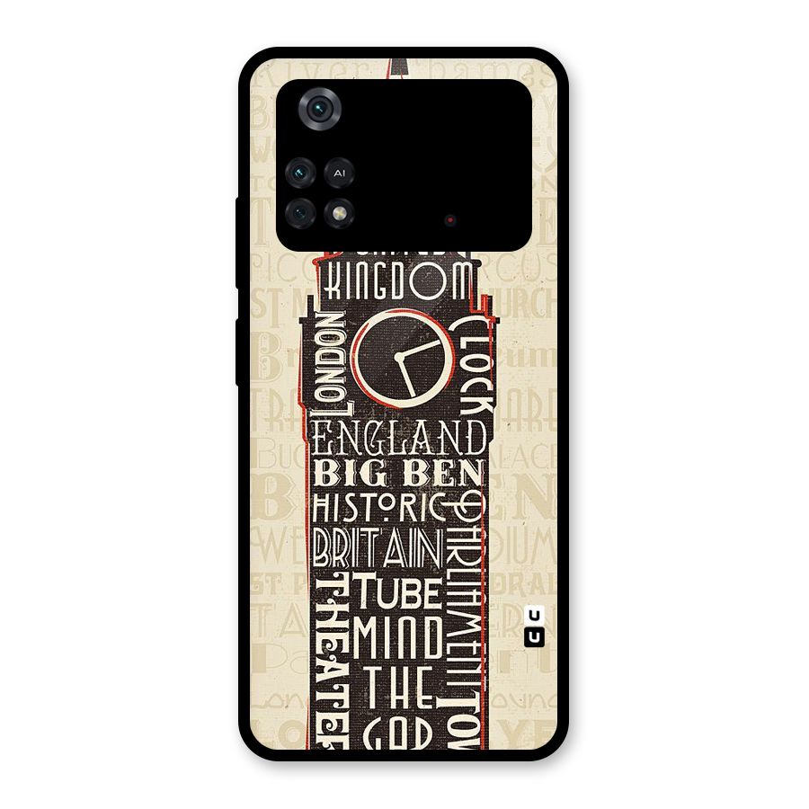 Cap City Design Glass Back Case for Poco M4 Pro 4G