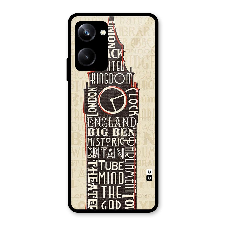 Cap City Design Glass Back Case for Realme 10 Pro