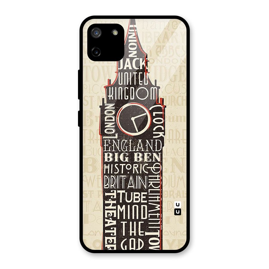 Cap City Design Glass Back Case for Realme C11
