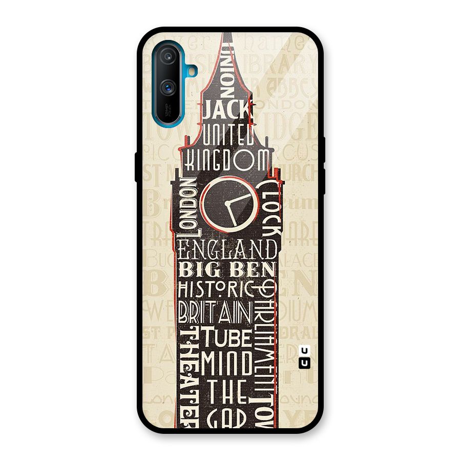 Cap City Design Glass Back Case for Realme C3